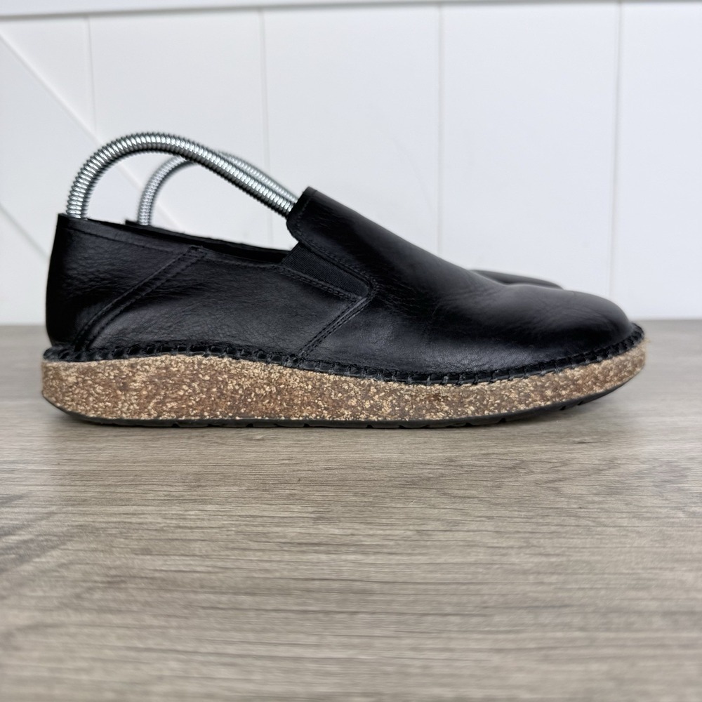 Birkenstock Shoes Mens 7 Womens 9 Callan‎ Slip On Loafers Black Leather Casual